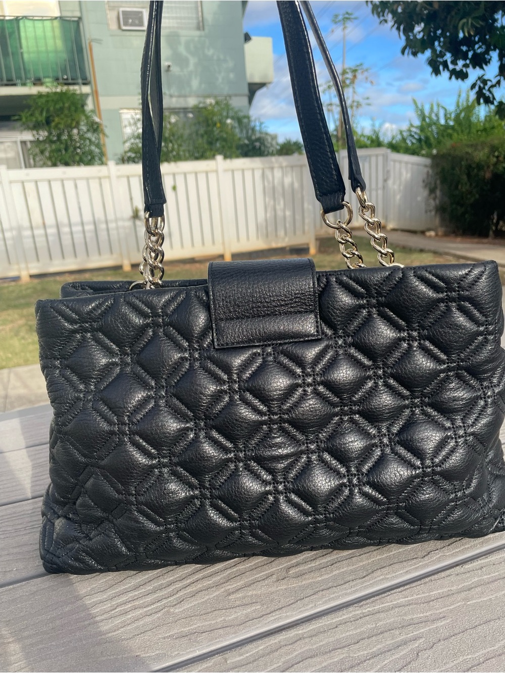Kate Spade Black Quilted Shoulder Bag - Picture 8 of 11